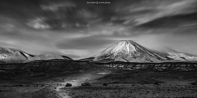 Licancabur Volcano on the Altiplano at Chile-Bolivia border