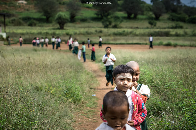 Leo Smith PhotoVideo | World Photo: The end of the school day, Shan State, Myanmar.