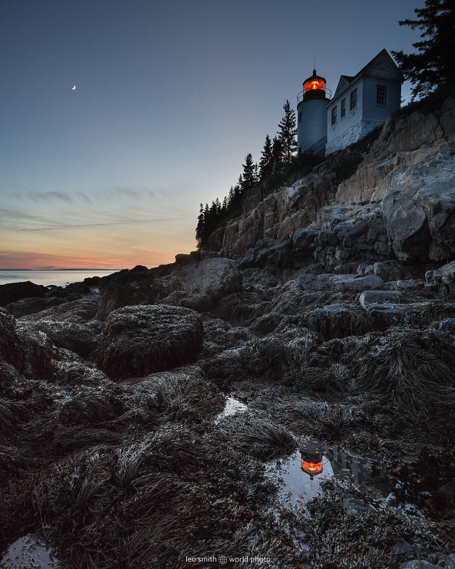 Leo Smith World Photo: Maine Photos and Prints - Bass Harbor Head Lighthouse, Acadia National Park, Maine, USA