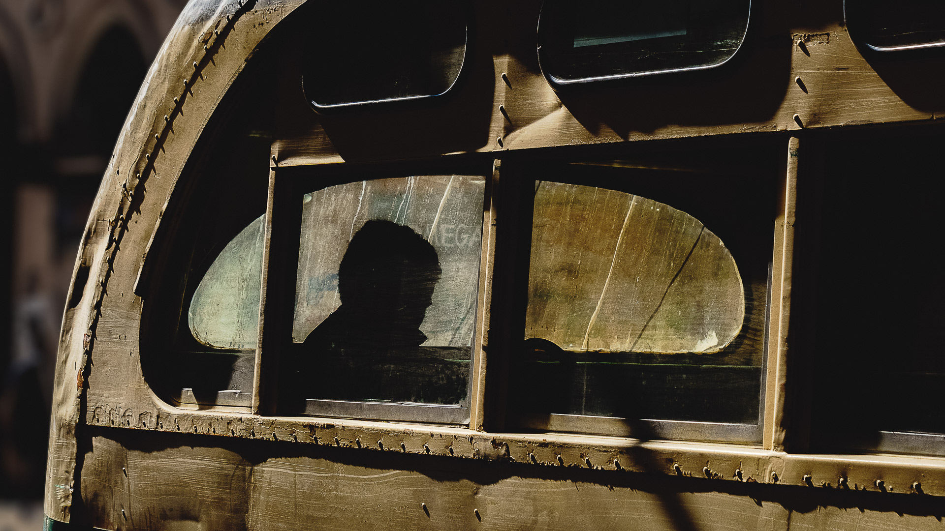 Leo Smith Photo Video: Travel, Documentary & Landscape Photography and Video: A bus passenger, Valparaiso, Chile